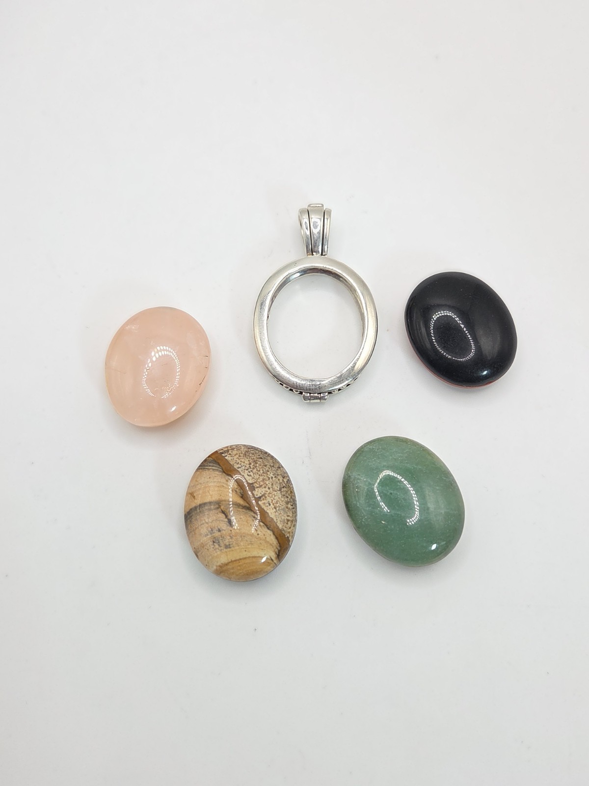 Sterling Silver Interchangeable Reversible Heart … - image 2