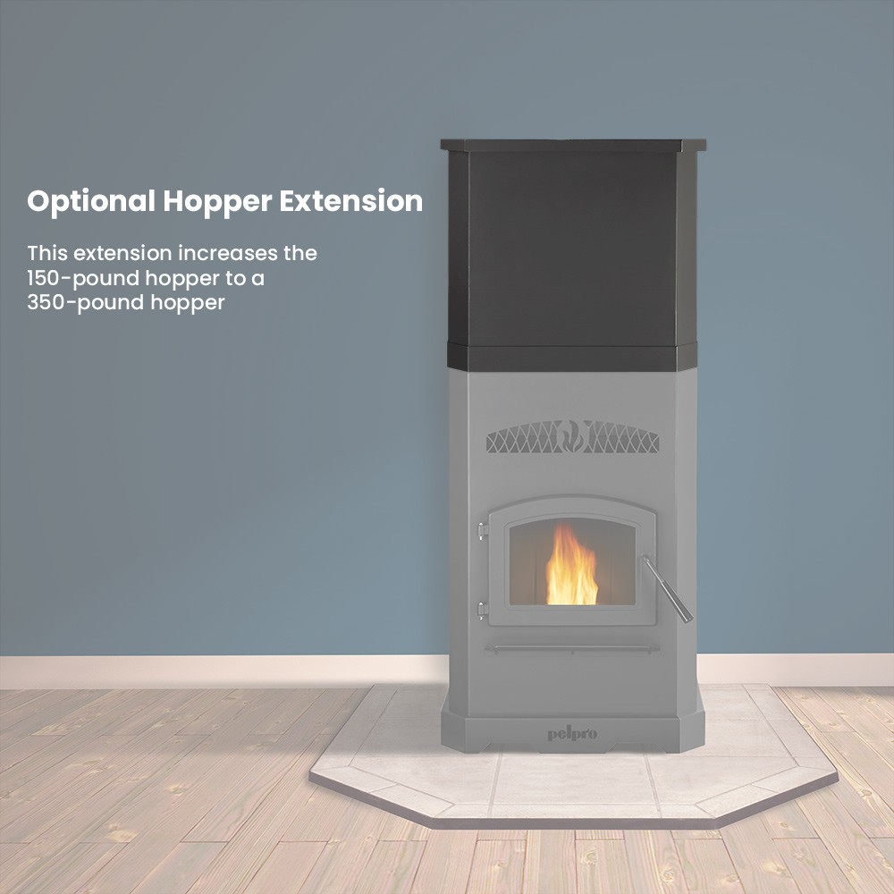 PelPro Pellet Stove with 150 lb. Hopper