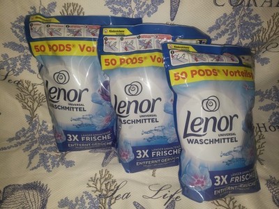 150 WL_ LENOR APRILFRISCH _Pods_Universalwaschmittel _ 3 x 50 WL NEU OVP 