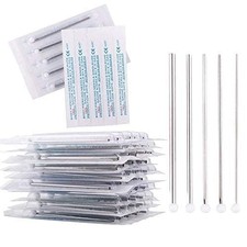TC 100pcs Tattoo Piercing Needle with Body Ear Navel Nipple For piercing 12G
