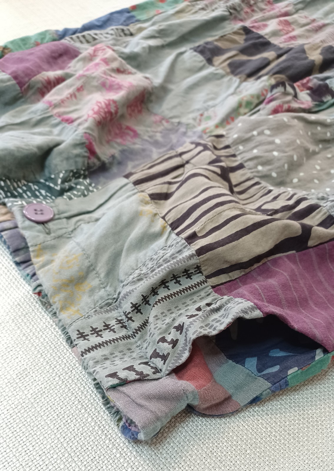 Earthbound Trading Co Patchwork Wide Leg Pants Wo… - image 9