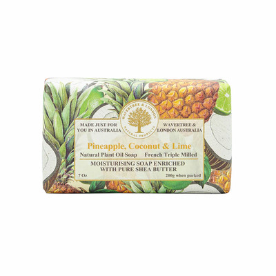 Wavertree & London Pineapple, Coconut & Lime Soap Bar  7 oz   200g