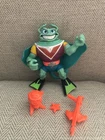 Vintage TMNT 1990 Teenage Mutant Ninja Turtles COMPLETE Ray Filet & Fishstix VG