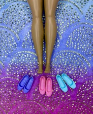 Curvy Barbie Shoes For Flat Footed Barbie Bundle  