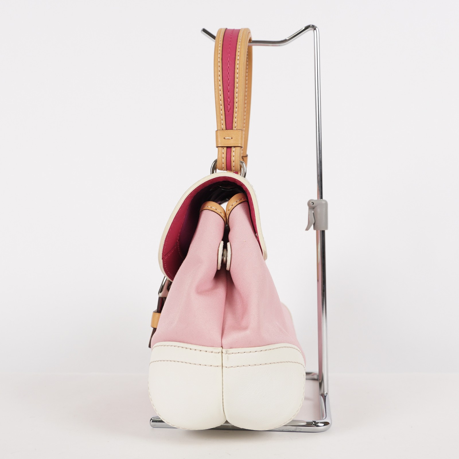 COACH handbag Soho pink canvas leather XY95 - Gem