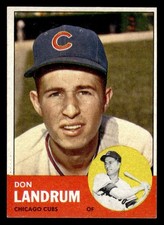 1963 Topps Baseball #113 Don Landrum EX/MT *h1
