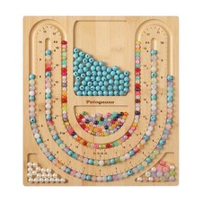 Bamboo Bead Board for Jewelry Making - Necklace and Bracelet Beading Board -
