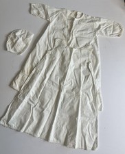 Antique Late 1800  s Handmade Baby's Baptismal Christening Gown and Bonnet