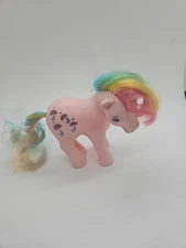 BEAUTIFUL! My Little Pony G1 Parasol Pink Rainbow Vintage 