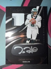 2020 Panini Immaculate - Jalen Hurts Rookie Eye Black Jersey RPA /99 (AU,MEM,RC)