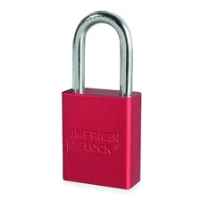 American Lock A1106red Lockout Padlock, Keyed Different, Anodized Aluminum, 1