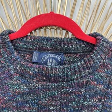 Vintage Men's Grandpa Sweater Boathouse Row 50 Wool Made Usa Large