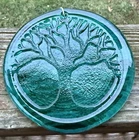 Blenko Glass Suncatcher - Midwinter Tree  - Cerulean