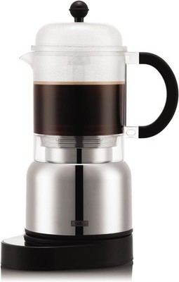 Bodum Chambord Elektrischer Espressokocher Kaffeemaschine 6 Tassen 0.35l Silber
