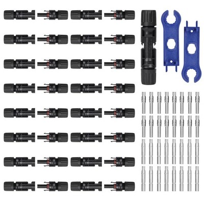 URAQT 16 paar Solar Stecker Set, Solarpanel Stecker IP67 Wasserdicht mit 2