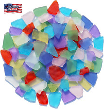 Sea Glass for Crafts, 14Oz Colorful Frosted Seaglass Pieces for Vase Filler