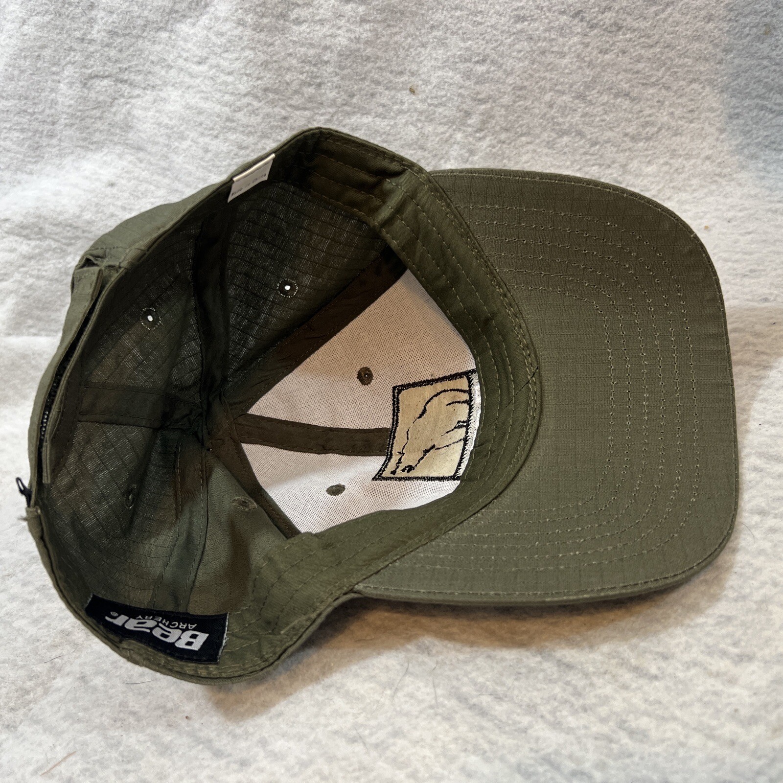 Bear Archery hat Adjustable Strap Back cap Green … - image 8