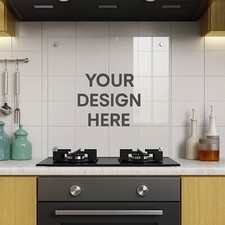 Custom Printed Glass Splashback Heat-Resistant Toughened Glass | Upload Your Pic
