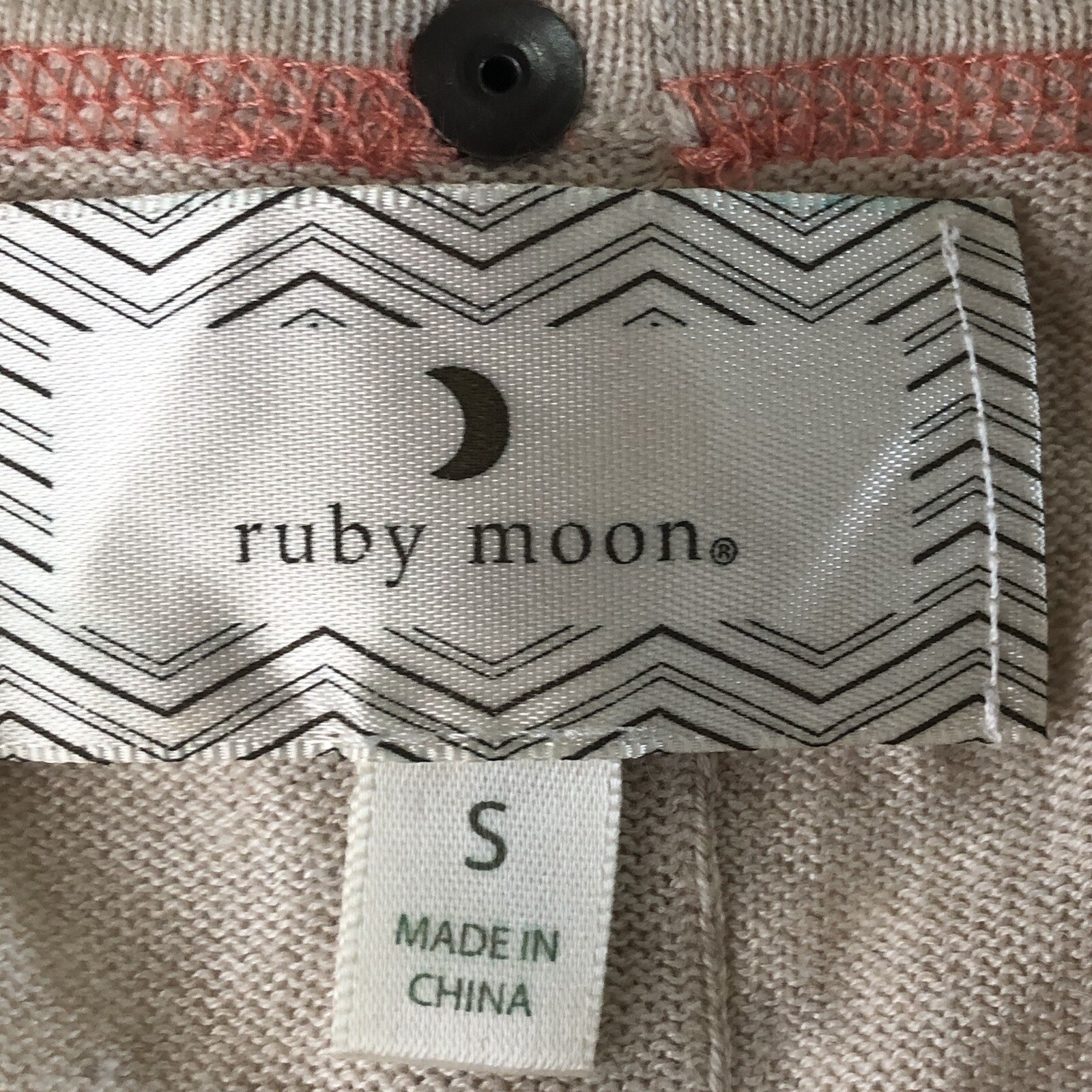 Ruby Moon Ivory Beige Heather Button Down Back & … - image 5