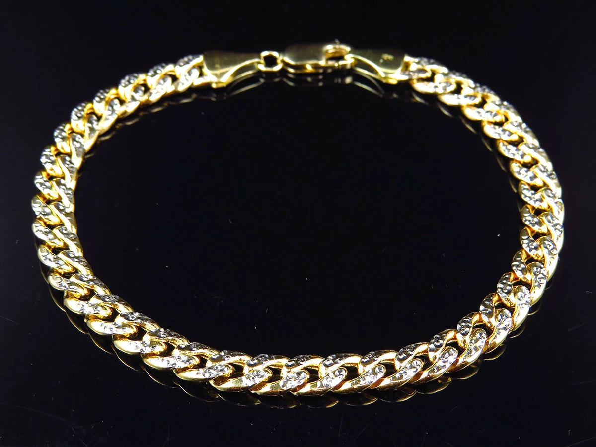 Mens Gold Bracelet Cuban Link Chain Bracelet Curb Chain Bracelets Cuban Mens  Bracelet 18k Gold - Etsy UK | Mens gold bracelets, Mens link bracelet, Mens  chain bracelet