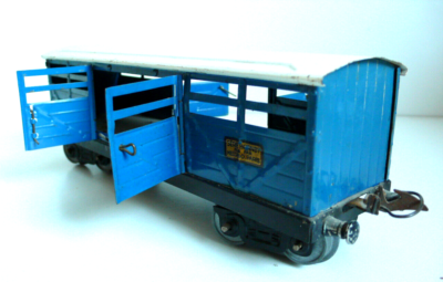 HORNBY/MECCANO WAGON VOYAGEURS 3ème classe, tôle, éch. O, TBE EUR 18,99