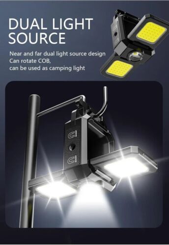 Mini COB LED Llavero Linterna Luz Recargable para Pesca al Aire Libre Senderismo - Imagen 9 de 15