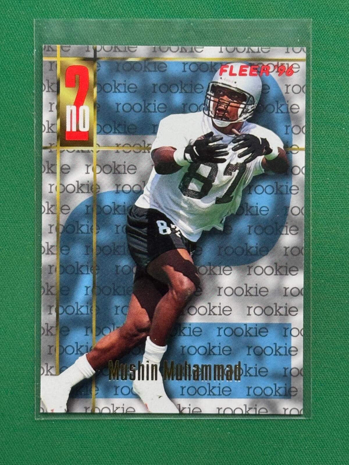 1996 Fleer Football Muhsin Muhammad #172 RC Rookie