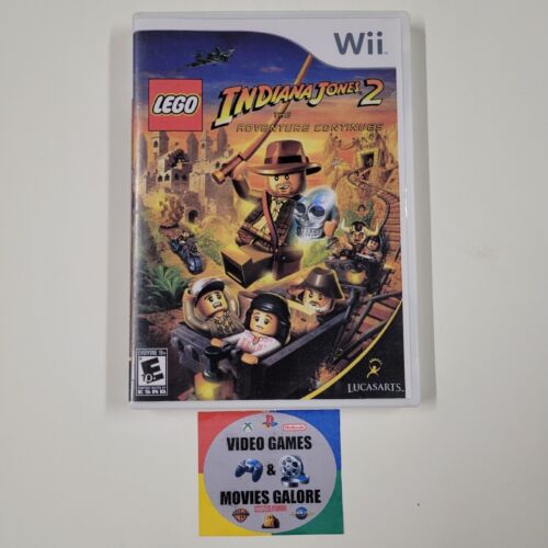 LEGO Indiana Jones 2 The Adventure Continues (Nintendo Wii) CIB, VOIR DESCRIPTION - Photo 1 sur 3