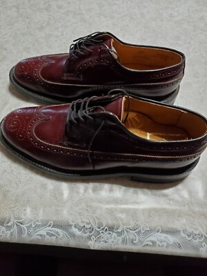 Pre-owned Vintage Stuart McGuire Size 10 Men Shoes Burgun  display picture 2