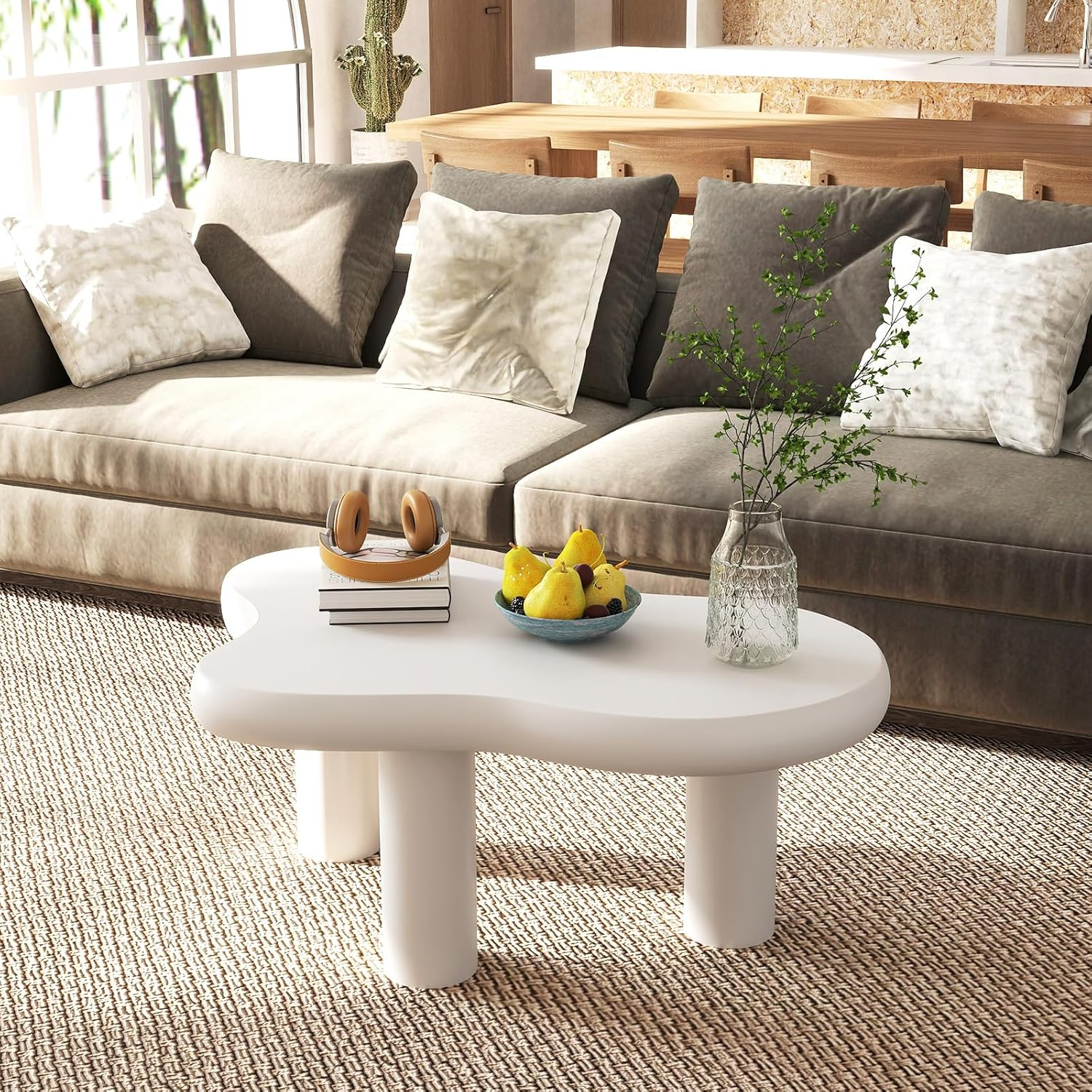 Cloud Coffee Table, Unique Design Accent Table for Living Room and Bedroom, Styl