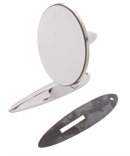 CHROME DOOR MIRROR CLASSIC HOTROD BOMB SLED PICKUP TRUCK LH or RH KIT