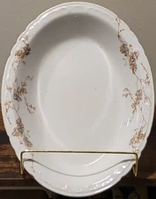 Vintage Bridgwood & Son Porcelaine Opaque Oval Bowl Dish England 10”x8”x2”