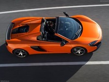 Cars mclaren 650s spide r 2015 2f Desk Mat Stitched