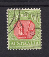 M2794 Australia 1934 SGD111 - 1/- carmine & yellow green, perf 11.