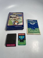 Star Strike Mattel Intellivision 1979 Complete w/ Box Manual  Overlay CIB Works