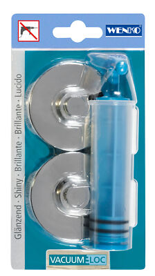 WENKO 2er Set Vacuum-Loc  Adapter Befestigen ohne bohren Saug System Vakuum Bad