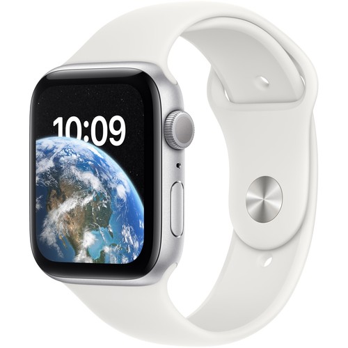 Apple Watch SE 44mm (GPS) Aluminum Space Gray Silver Gold Sport Band - Good - Picture 4 of 4