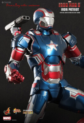 Perfect Hot Toys 1/6 Mms195 Iron Man 3 Iron Patriot In Stock New