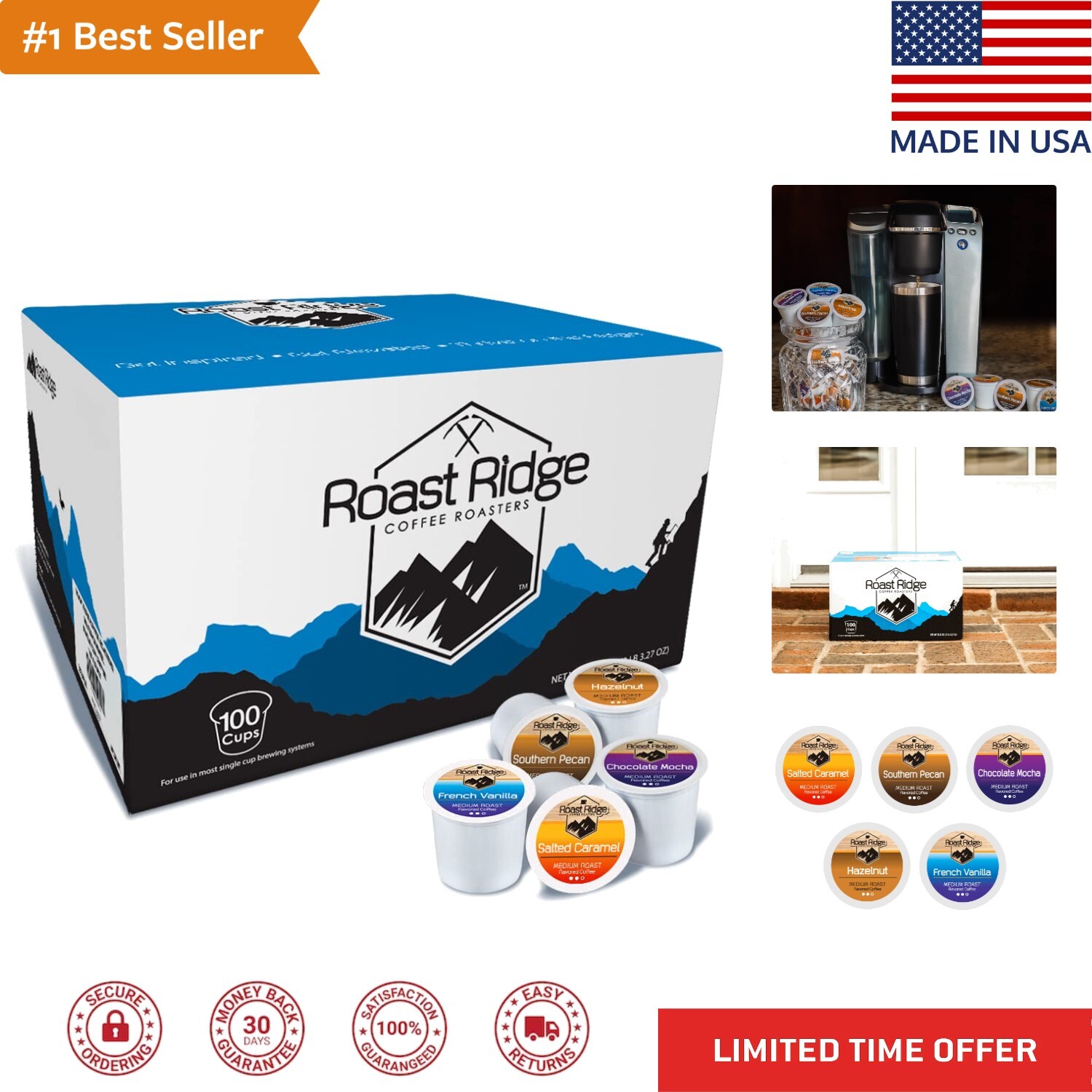 Variety Pack Coffee Pods for Keurig K-Cup Brewers 100 Count