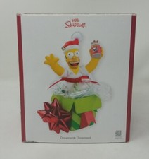 Carlton Cards Ornament 2007 SIMPSONS 111 Homer Simpson Gift Box READ DESCRIPTION