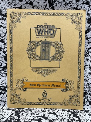 THE DOCTOR WHO ROLE PLAYING GAME 1985 Game Operations Manual FASA ...