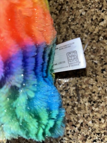 Great Wolf Lodge Throw Pillow Rainbow Yellow Tie Dye Square 14" (A1) - 第 2/3 張圖片