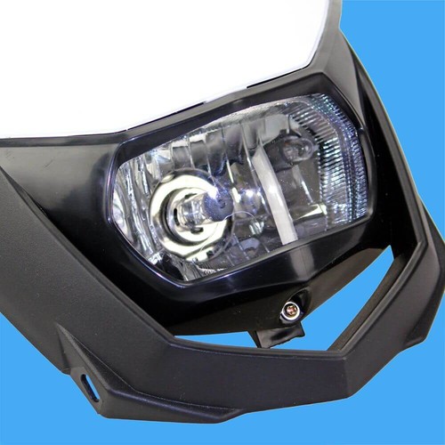 Motocross Enduro Headlights For Kawasaki KX KLR KX450F KX250F KX100 KX85 KLX140 - Picture 3 of 8