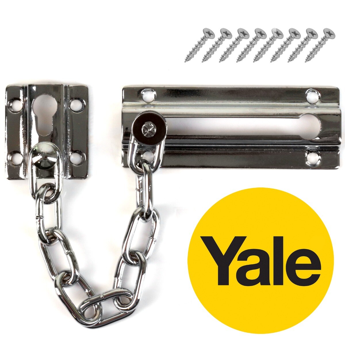 YALE DOOR CHAIN ID CALLER Restrictor Latch Bolt Slide Guard Home