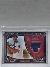 2016 Topps Museum Collection Baseball Kenley Jansen Prime Relic /50 Game Used