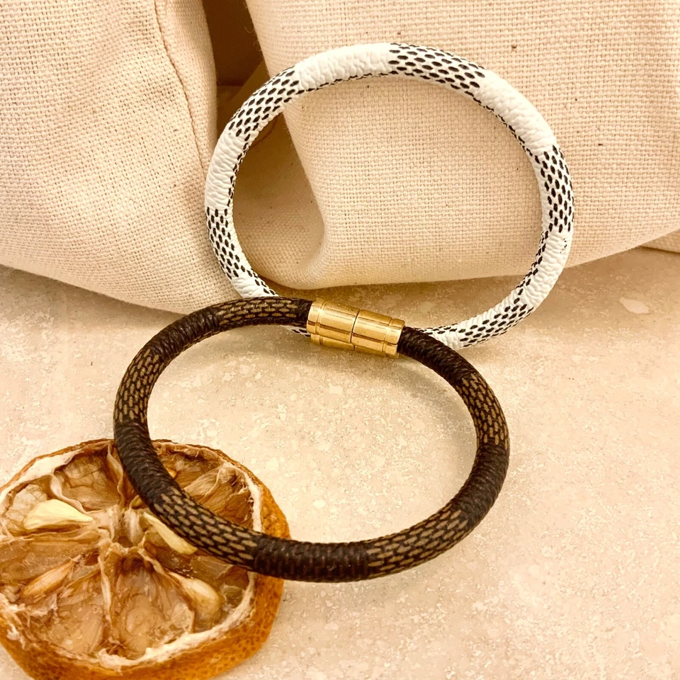 Высококачественный бренд стиль позолоченный магнитный человек сделал PU кожаный потрясающий браслет - Изображение 4 из 4