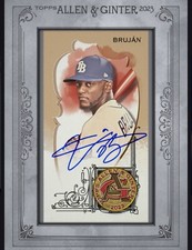 Topps Bunt Vidal Brujan Rays A&G Silver Framed Mini Signature Iconic- Digital