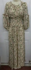 MAX STUDIO Floribun Maxi Long Dress Floral Women's Size XS NWT