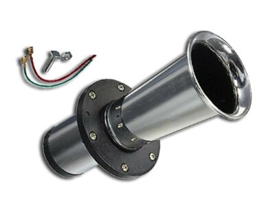12V CHROME 110dB OO-GAH 490 Hz UNIVERSAL HORN RETRO VINTAGE CUSTOM PROJECT 22 CM