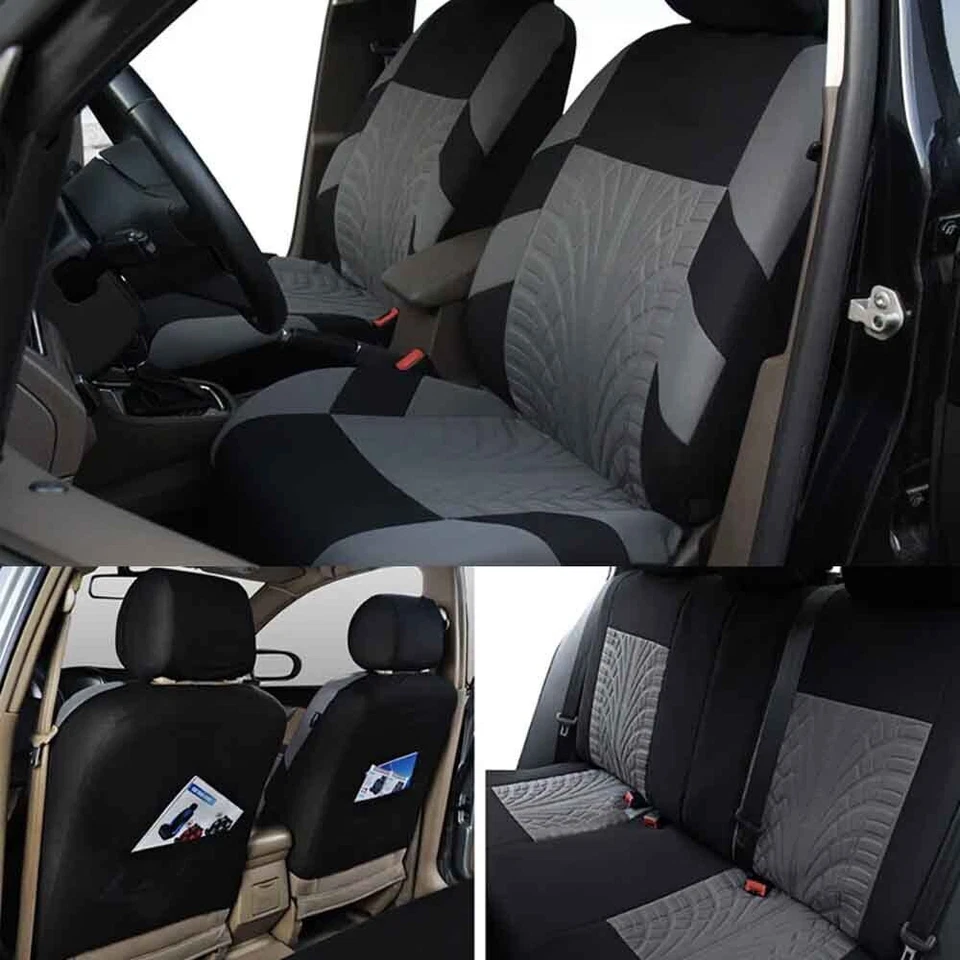 For Nissan Frontier 2009-2023 Front & Rear Cloth Cushion 5 Seat Covers Full Set Foto 2 de 4